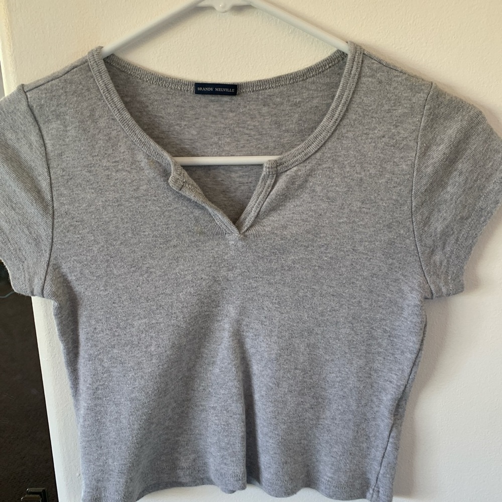 Grey brandy top